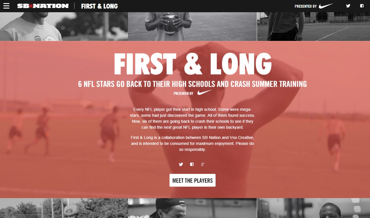 Nike and SB Nation First and Long
