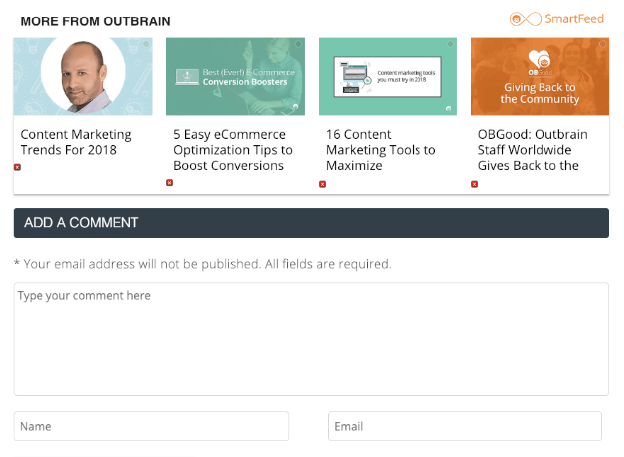 Outbrain smartfeed